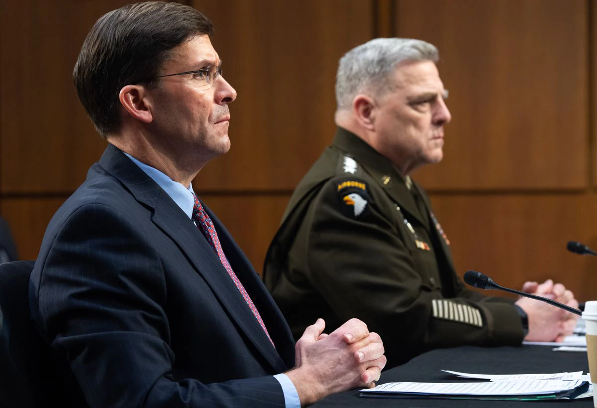 Mark Esper and Mark Milley testify before Congress about protests near