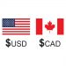What is the exchange rate of USD (US Dollar) / CAD (Canadian Dollar) on