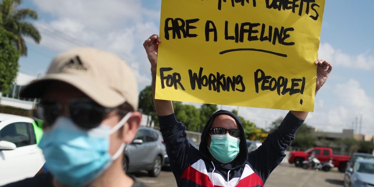 Jobless Americans could see their income drop by half — or more — if