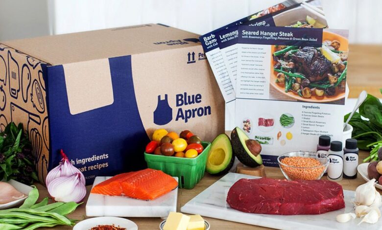 Photo of Blue Apron food delivery service on the eve of the report